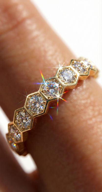 Hexa Hours Ring