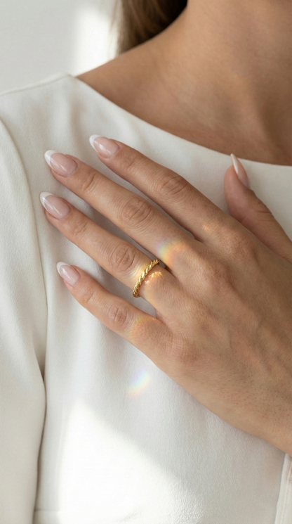 Lunar Loop Ring