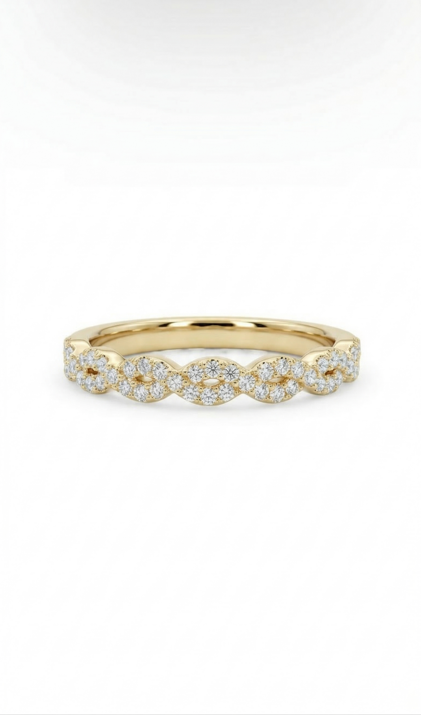 Sparkling Swirl Ring
