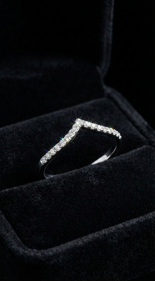 Ethereal Elegance Ring, pavé set cubic zirconia in 925 sterling silver, view 7