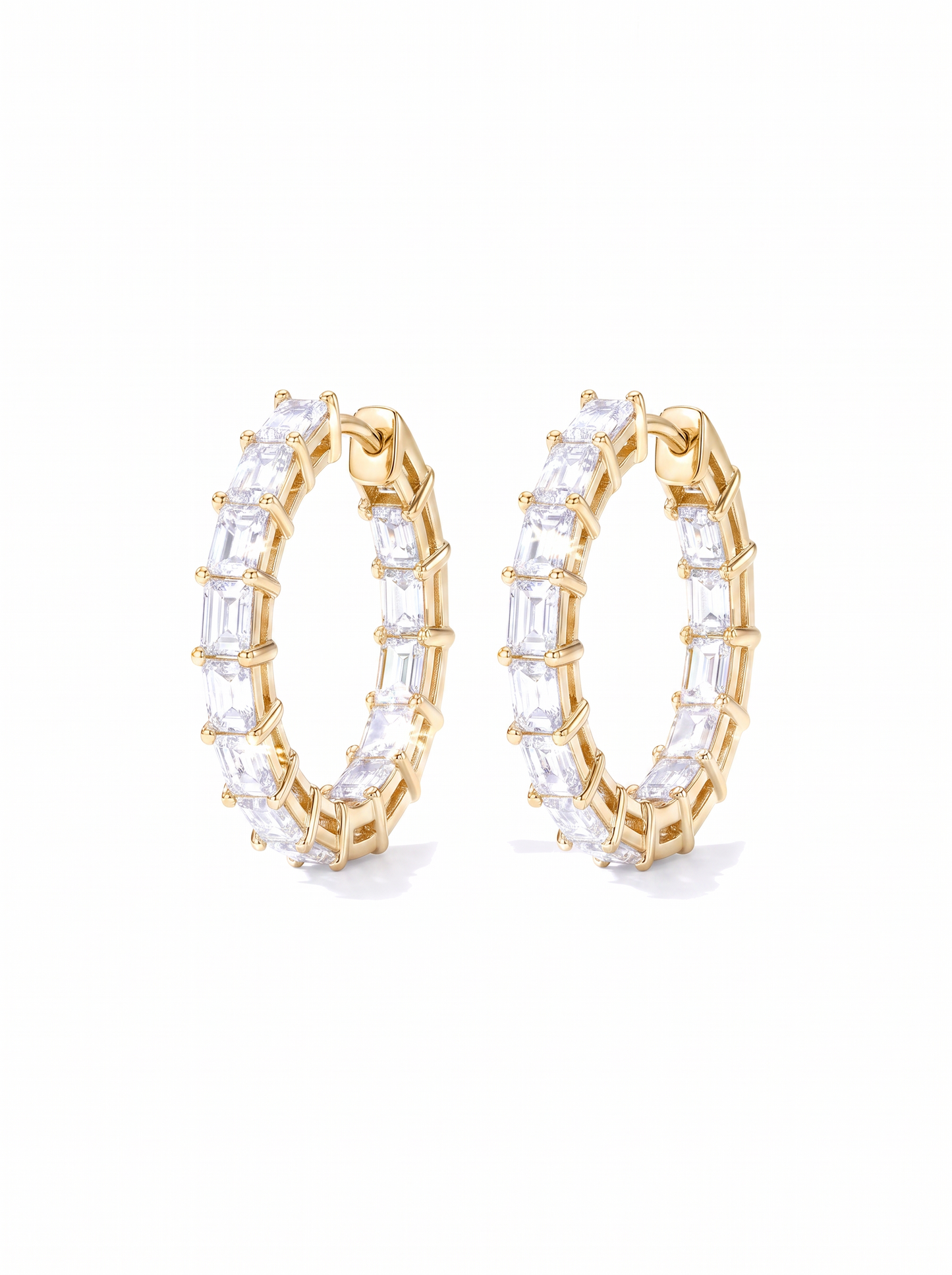 Arctic Ice Hoops Gold