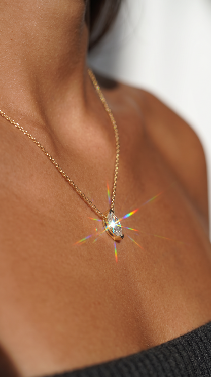 Enchanted Petal Necklace Gold
