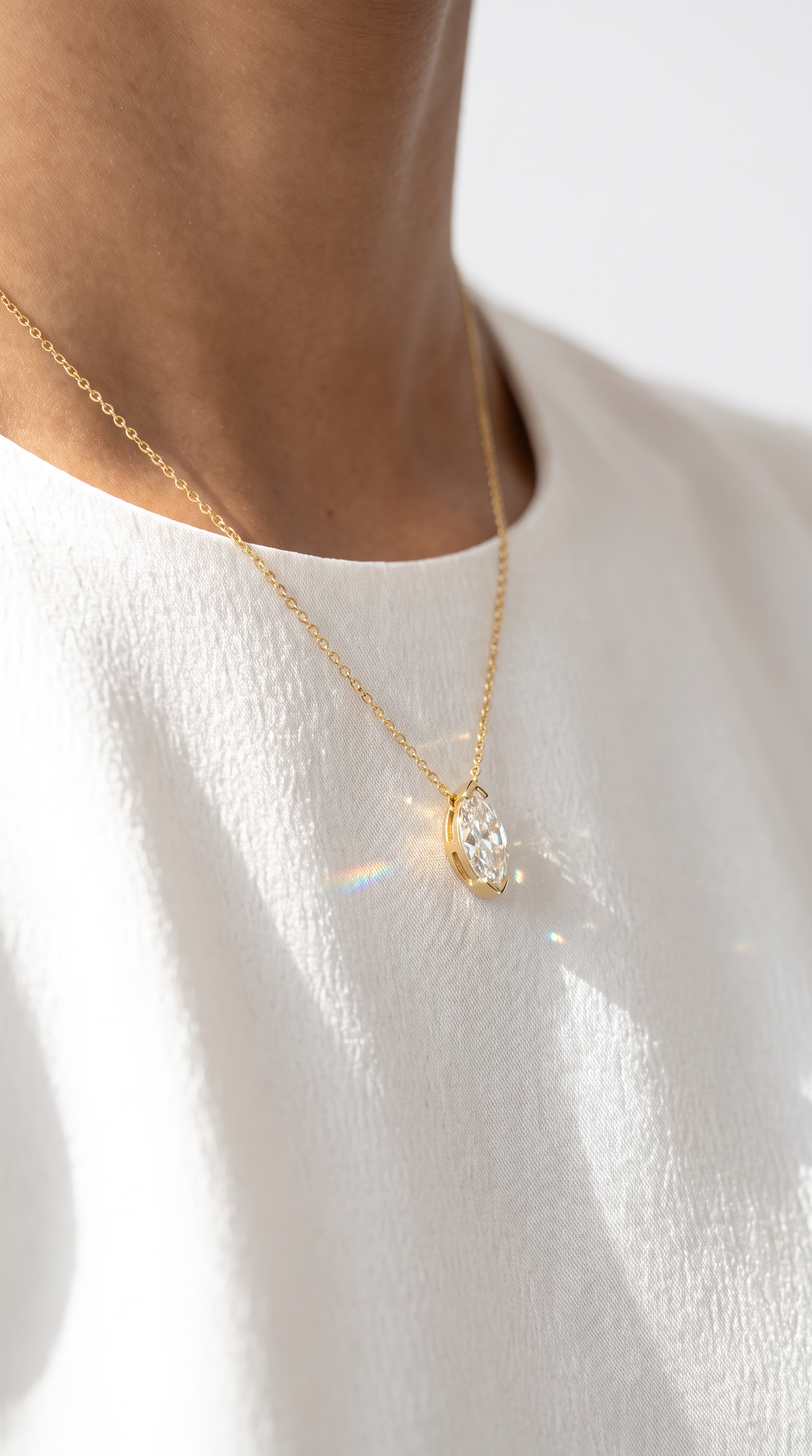 Enchanted Petal Necklace Gold