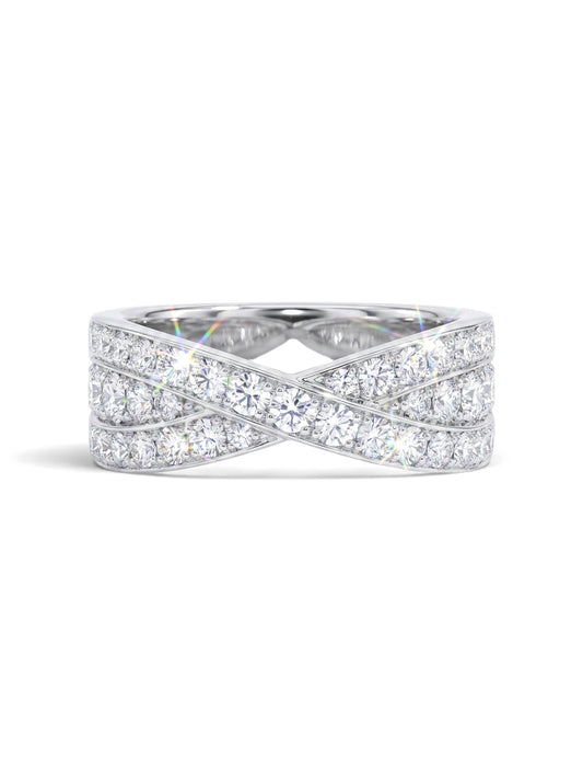 Entwined Infinity Ring