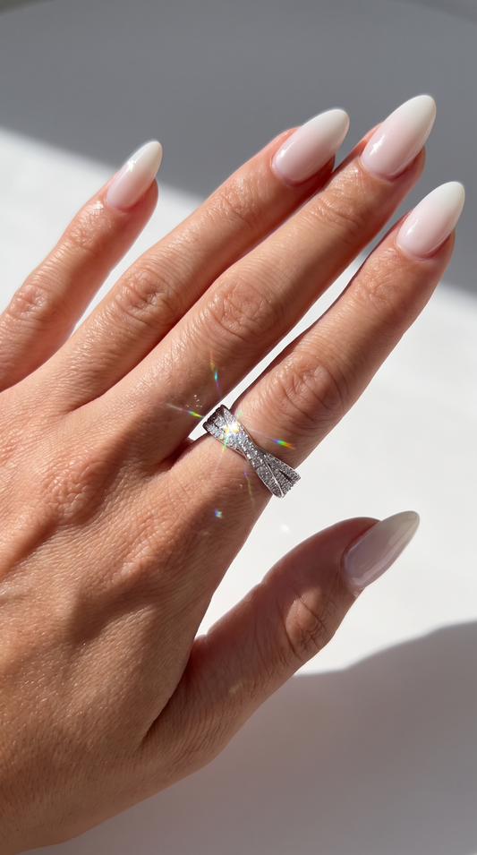 Entwined Infinity Ring