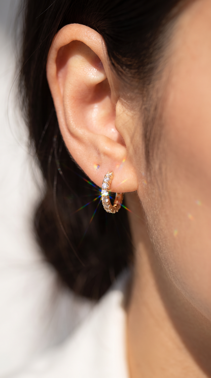 Infinite Sparkle Hoops Gold