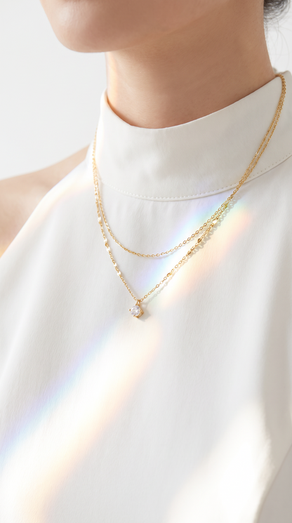 Layered Elegance Necklace Gold