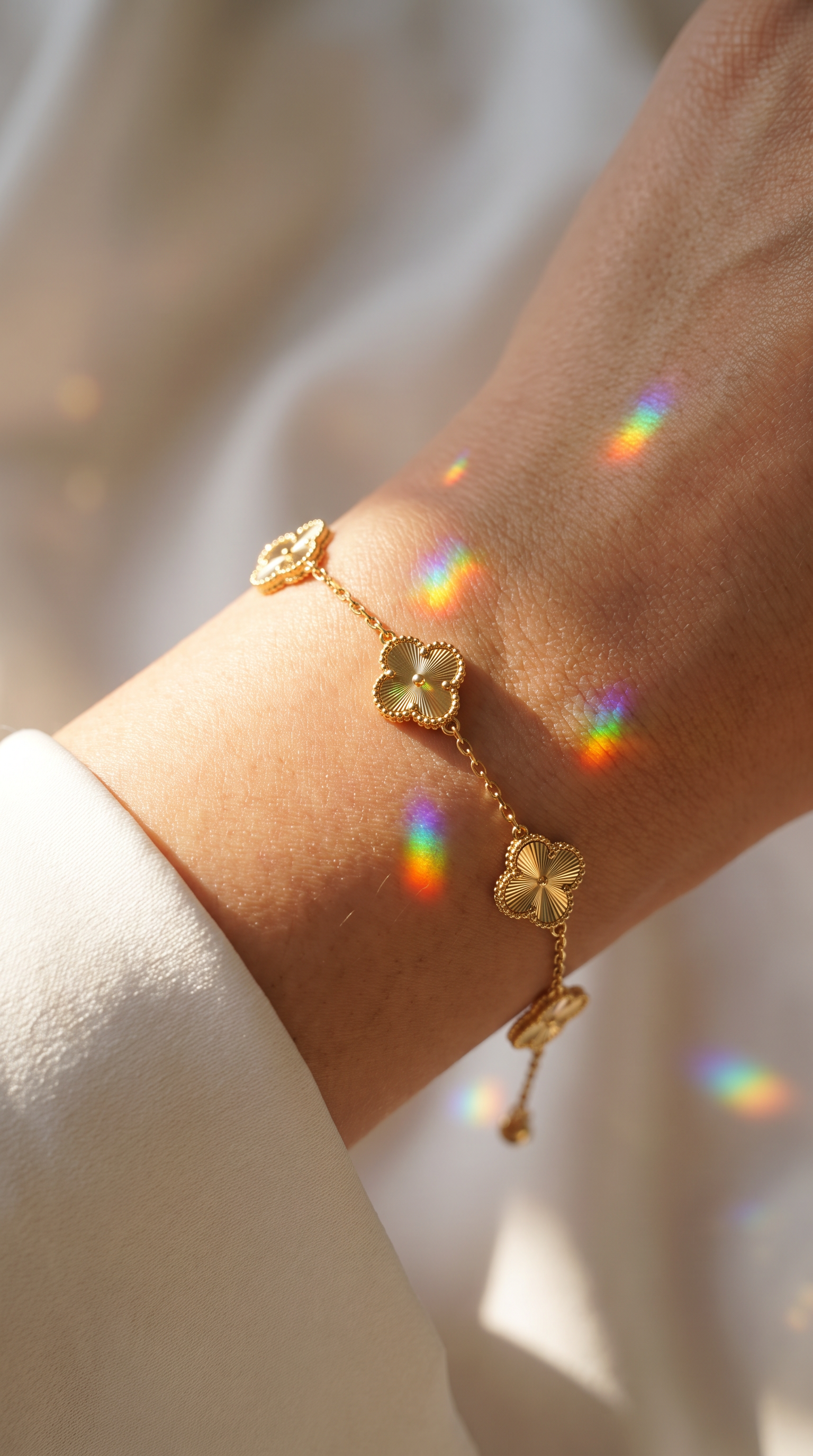 Lucky Clover Bracelet Gold
