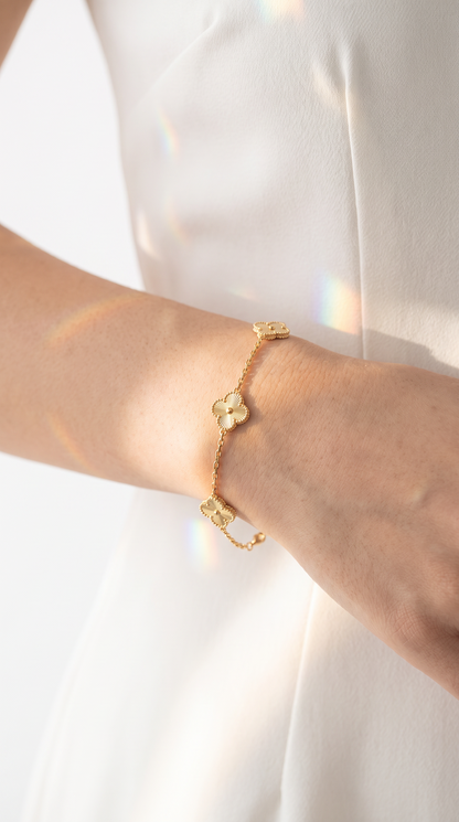Lucky Clover Bracelet Gold