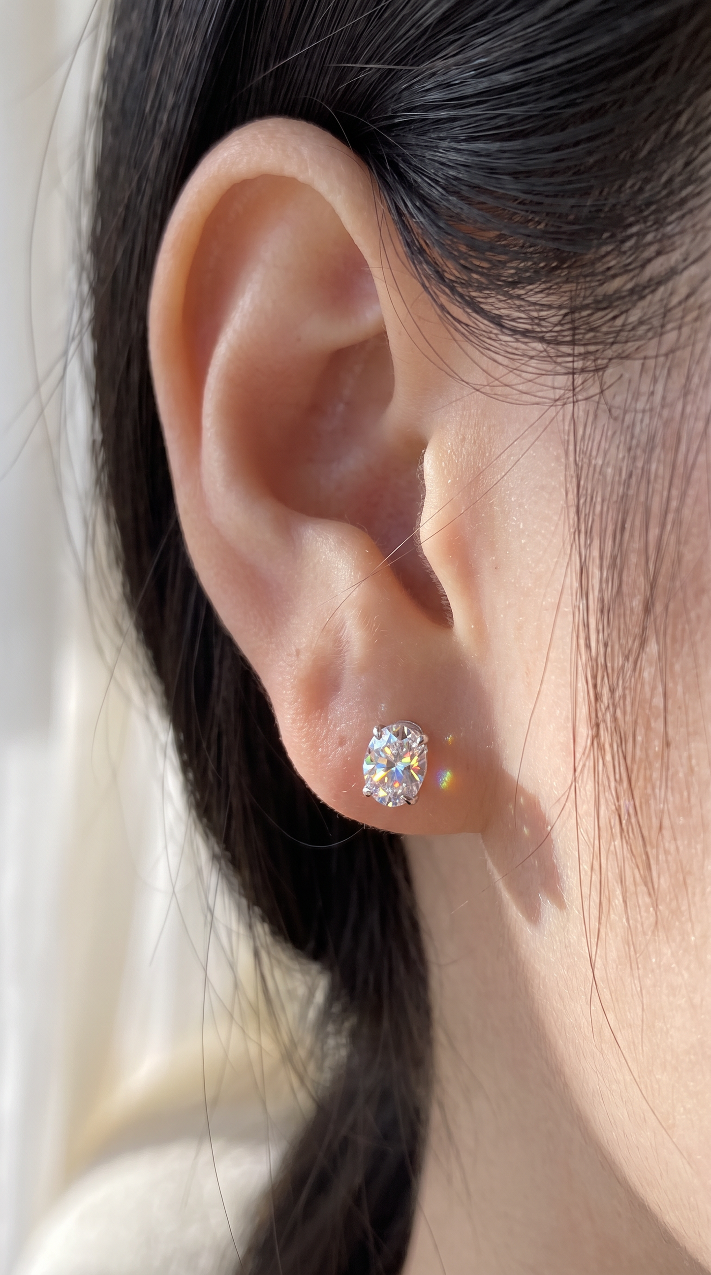 Moonlit Oval Earrings