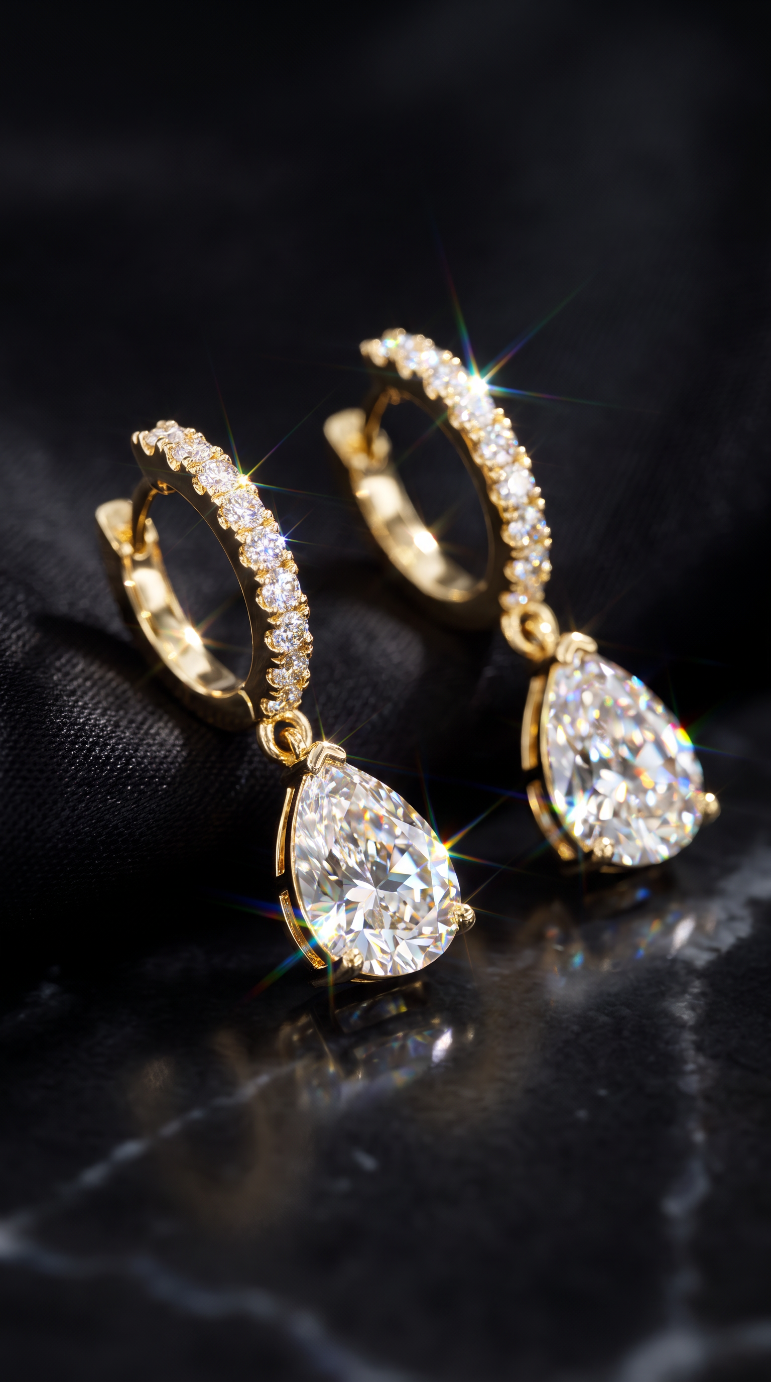 Morning Dew Earrings Gold