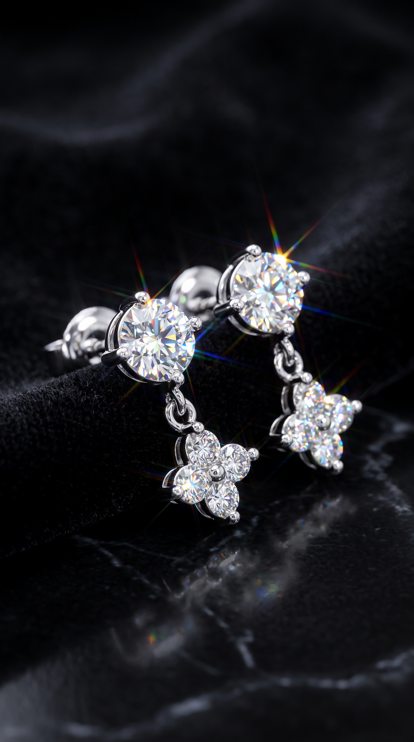 Night Sky Drop Earrings