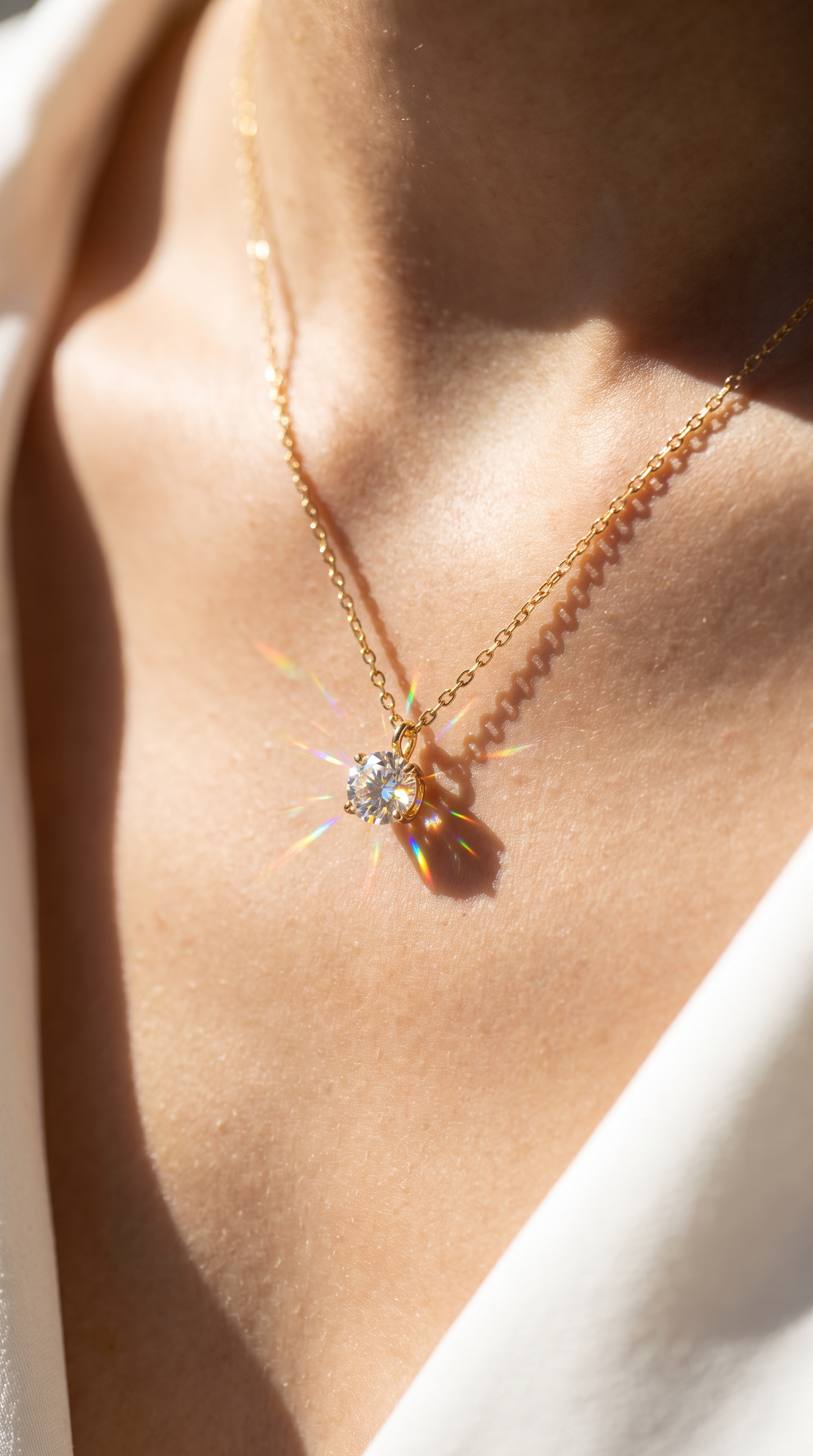North Star Necklace Gold