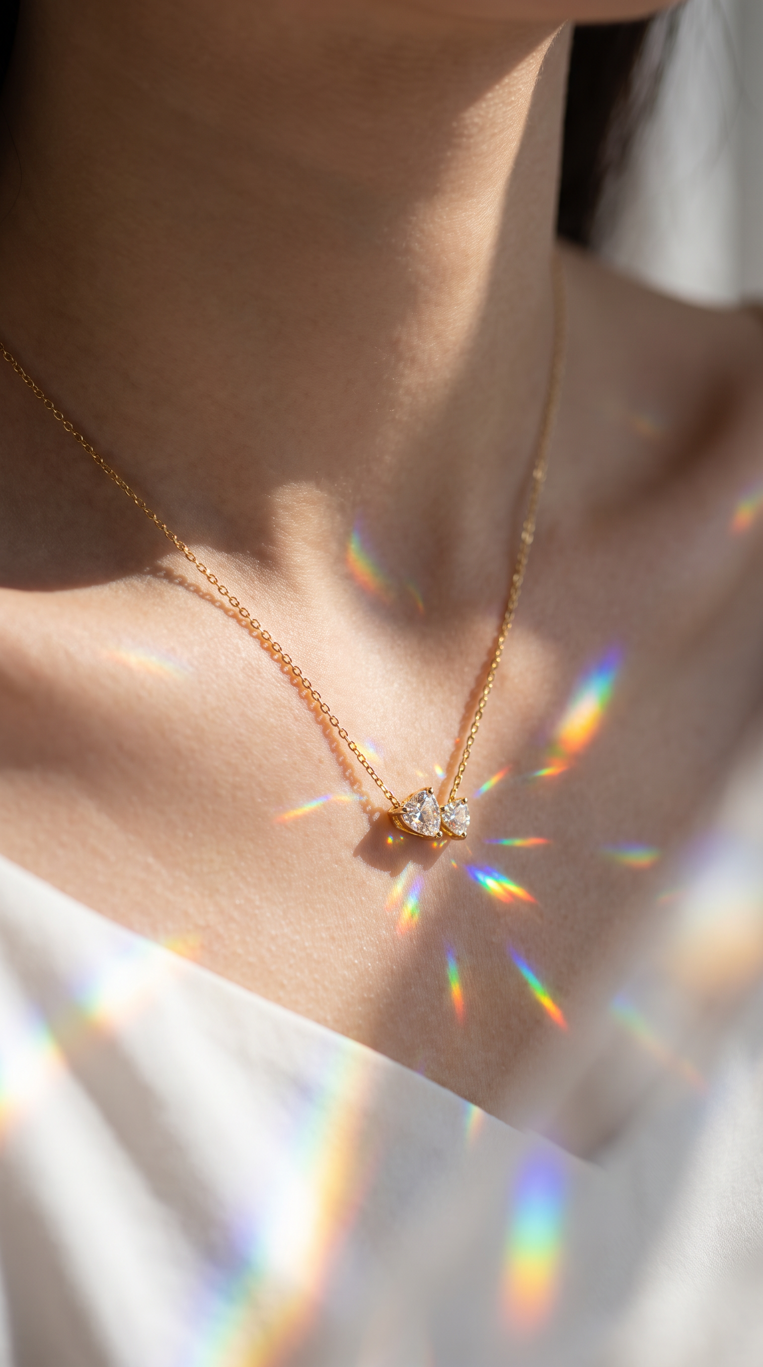 Perfect Pair Necklace Gold