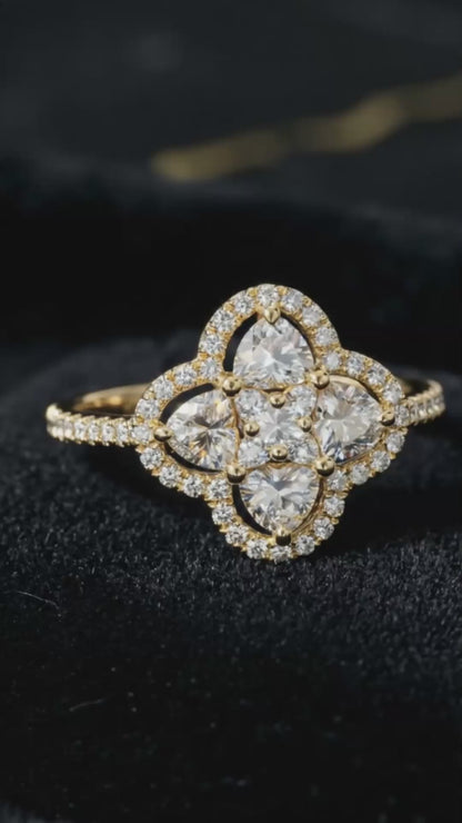 Clover Elegance Ring