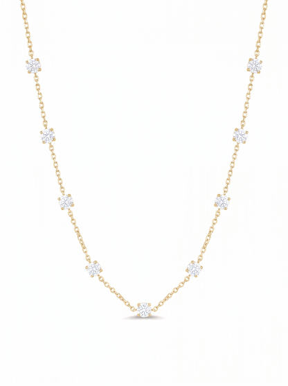 Scattered Stars Necklace Gold