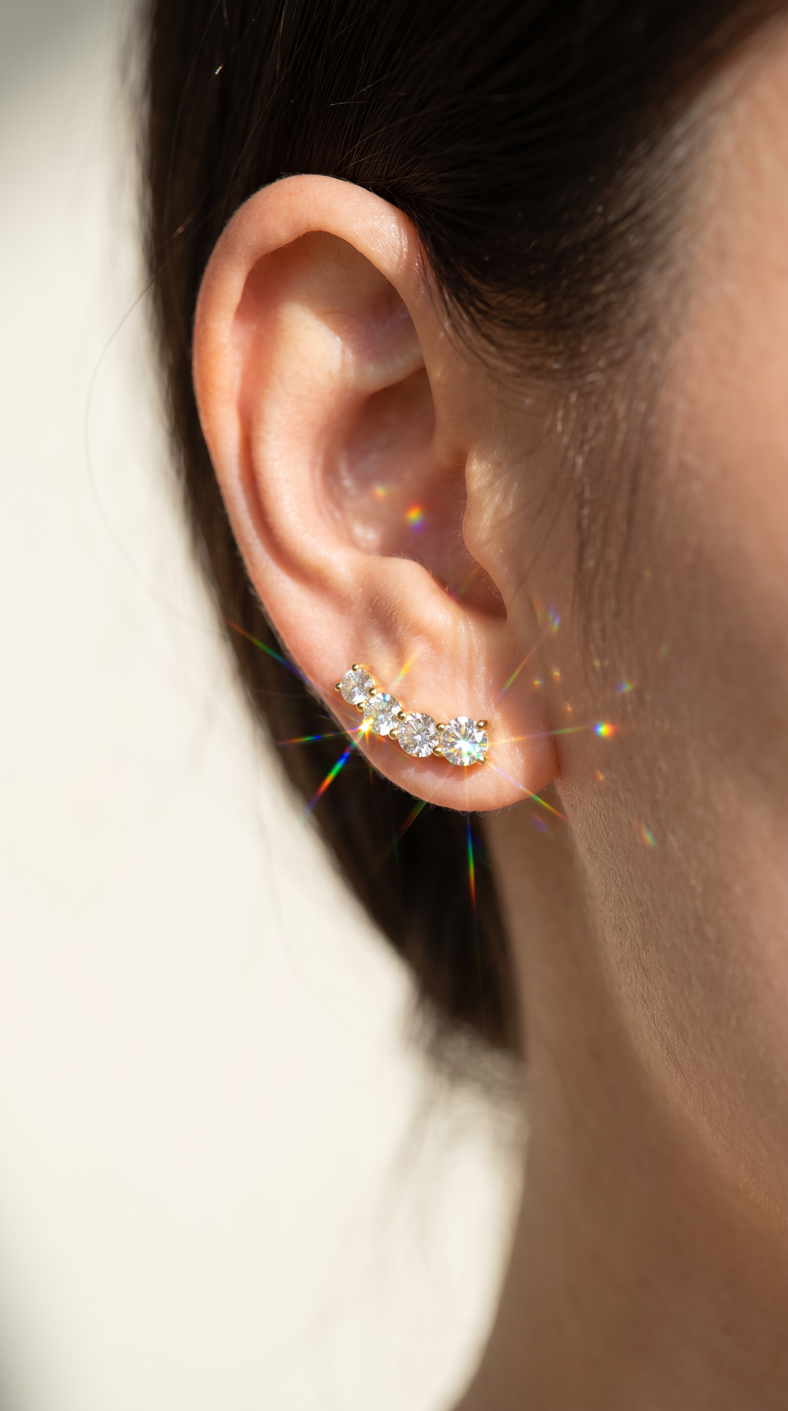 Shooting Star Earrings Gold
