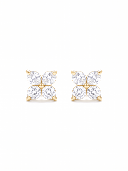 Starburst Shimmer Earrings Gold