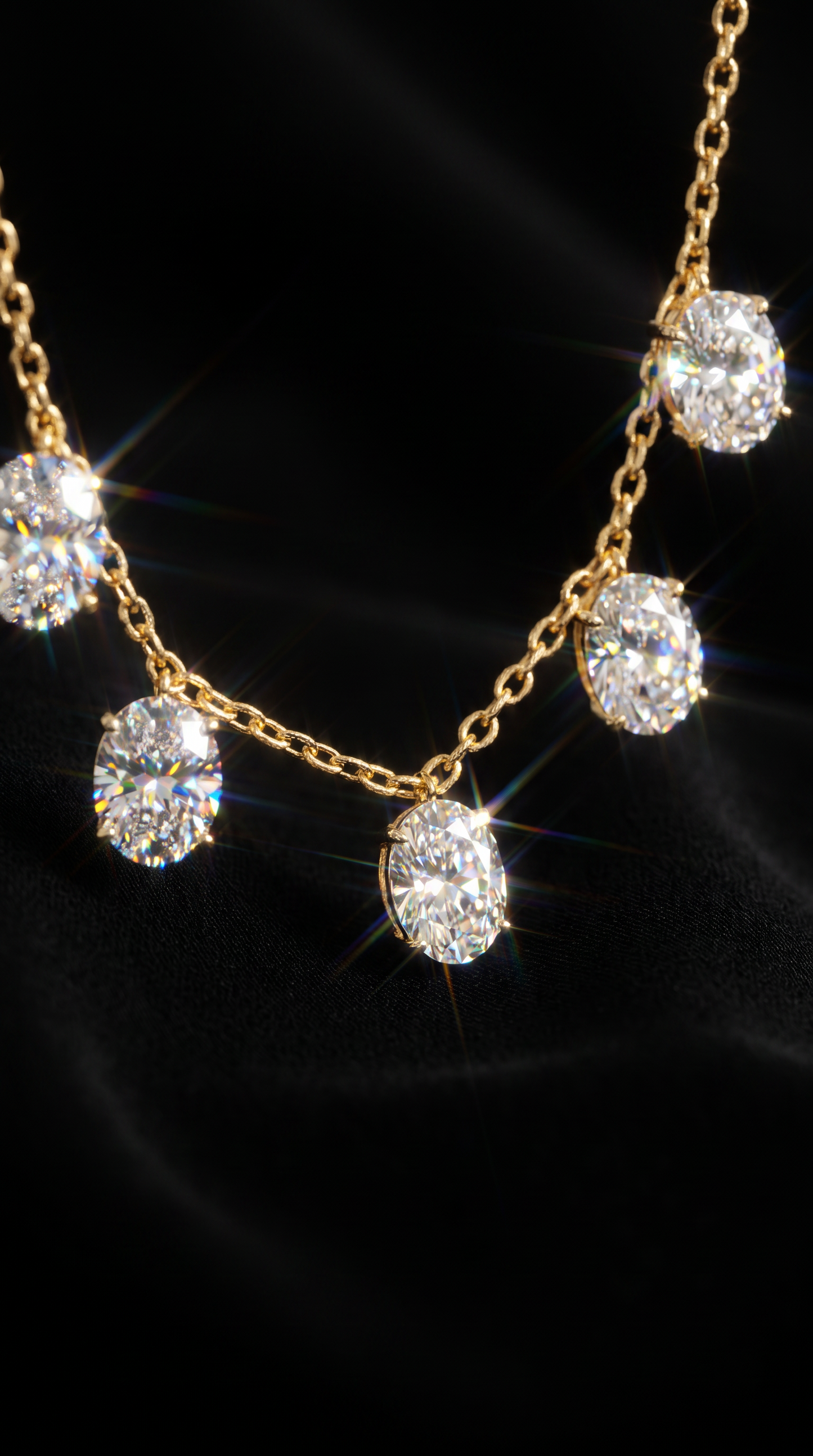 Summer Rain Necklace Gold