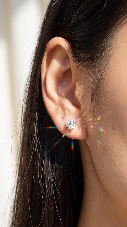 Timeless Solitaire Earrings